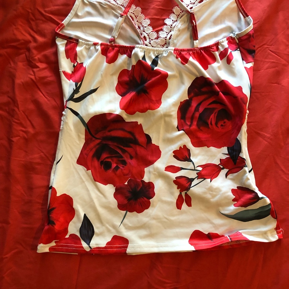 Rose tank top